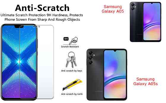 Защитное стекло NeoGlass для Samsung Galaxy A05, Galaxy A05s – ультрапрозрачное и устойчивое Киев