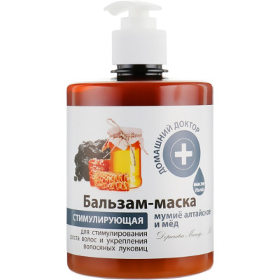 Маска для волосся Домашній Доктор Стимулювальна Мумійо і мед 500 мл (4823015929885) Вінниця - фото 1