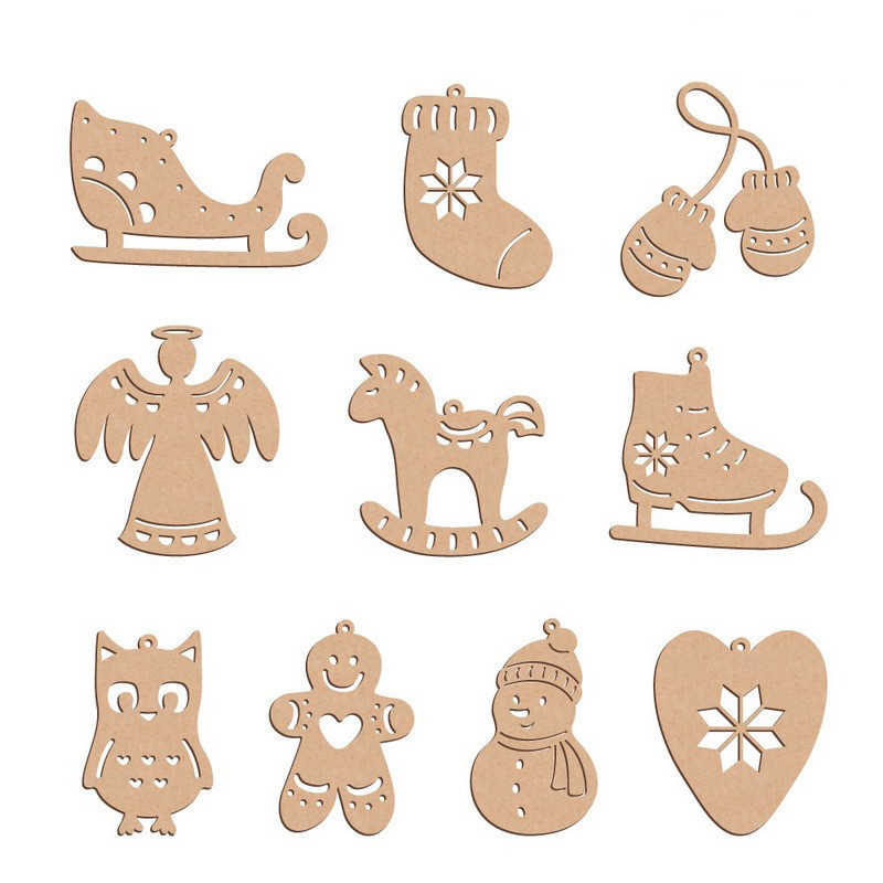 Набір ялинкових прикрас "Зимові атрибути" FDZ-533, 10 шт Вінниця - фото 2