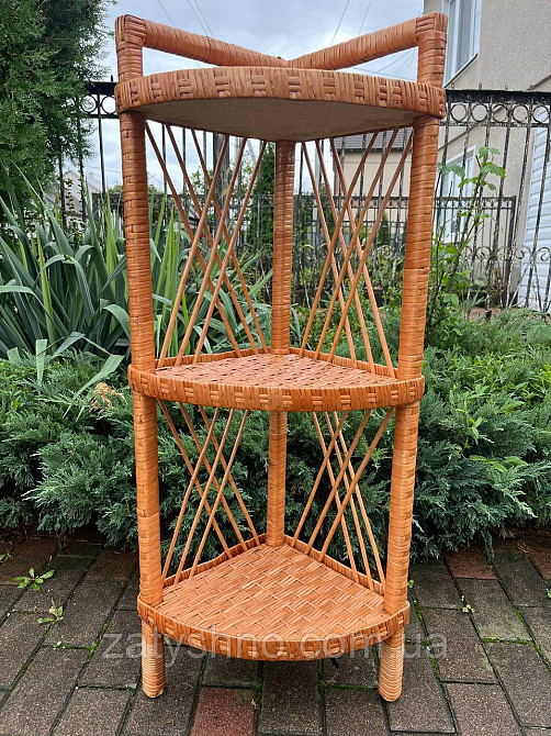 Етажерка плетена на 3 полиці Київ - фото 3