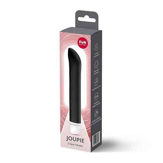 Вибратор для точки G Fun Factory JOUPIE Black, диаметр 2,5 см, на батарейках Sex Aura Киев