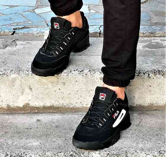 Кроссовки FILA Disruptor Черные Фила Мужские (размеры: 43,44,45) Днепр