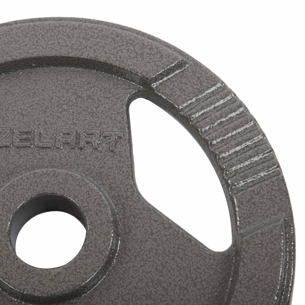 Диск сталевий з хватом 10 кг d-52мм Zelart-7791-10 Київ - фото 4
