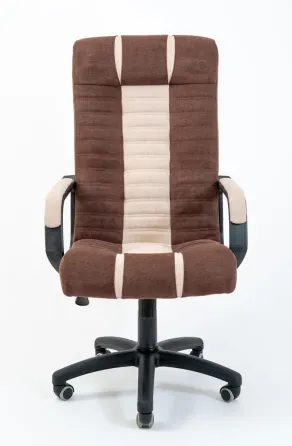 Офісне Крісло Керівника Richman Atlant Misti Пластік М3 MultiBlock Шоколадно-бежевий Київ