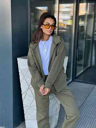 Флисовый женский спортивный костюм Хаки 42/44 Харьков