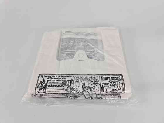 Пакет майка полиэтиленовая (тип FA) 30*55*2*22 Газета белый фон 25 мкр  (100 шт) Харьков