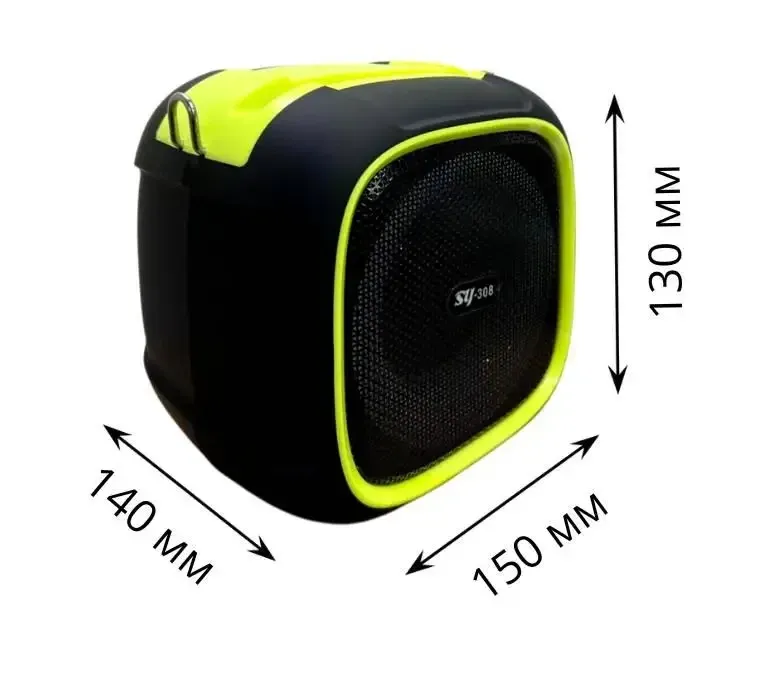 Минидинамик Bluetooth SY-308 5ВТ, поддержка карты памяти TF, FM-приемник. встроенный аккумулятор Одесса - изображение 8