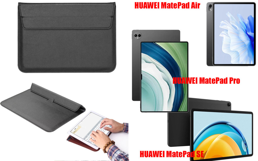 Чохол-конверт VitoCase для HUAWEI MatePad Air, Pro, SE, з функцією підставки для планшета Чорний Київ - фото 1
