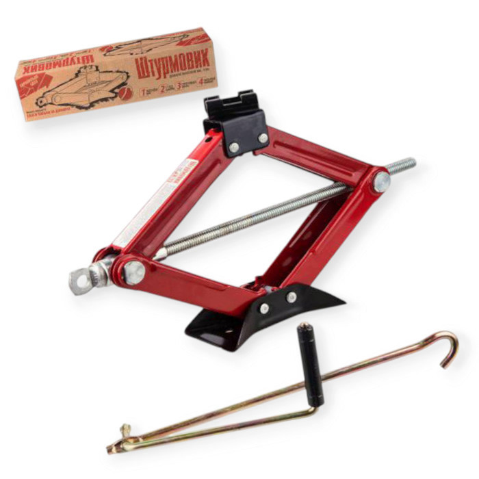Домкрат ромбовый 1,5 т, 110-390 мм, металлическая опора Мукачево - изображение 1