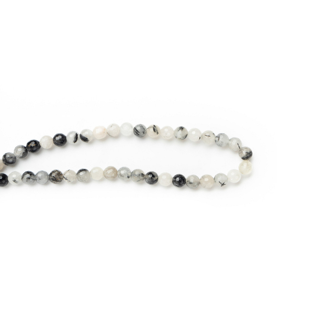 Рутиловый кварц натуральный камень для браслетов и подвесок бусины для рукоделия на нитке 39-41 см диаметр 8 м Каменец-Подольский - изображение 3