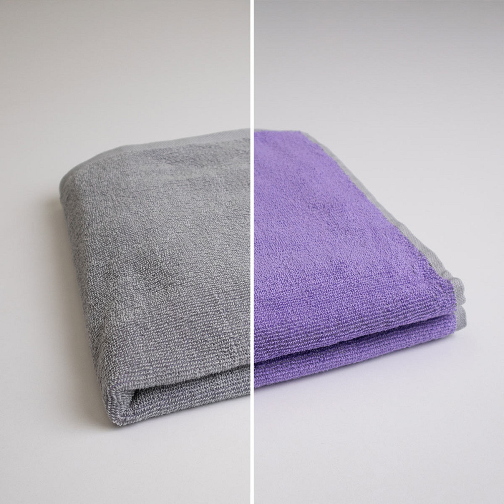 Полотенце для рук и лица махровое двустороннее Лаванда GM Textile 40х70см 400г/м2 (Лавандовый Серый) Сумы - изображение 1