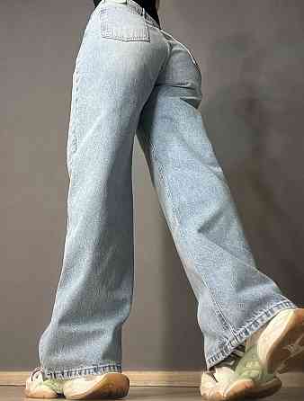 Джинси жіночі Its Basic 2499-3-4 Wide Leg jeans з високою талією широкі рівні від стегна з виточками на стегнах блакитні, блакитний, 42, 42, 80 см, 11 Київ