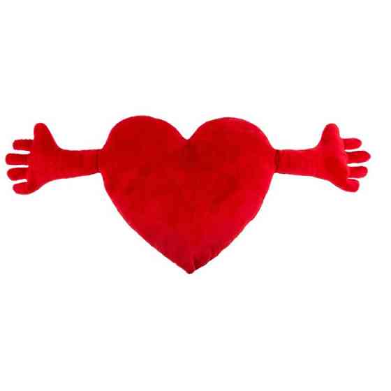 М'яка іграшка серце Red plush heart with arms 70 cm Sex Aura Київ