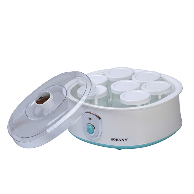 Sokany Йогуртниця електрична на 7 баночок по 180 (мл) апарат для приготування йогурту 20 Вт йог Коломия - фото 4