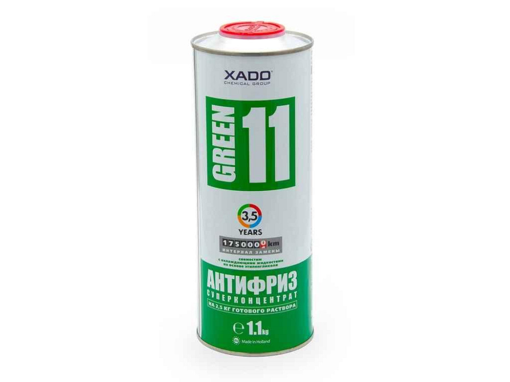 Антифриз концентрат 1л зелений Green 11, бляшанка (1,1кг) ТМ XADO Київ - фото 1