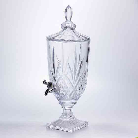 Лимонадниця з краном скляна 3 л диспенсер для напоїв лимонадник із краном HP-19-296 Коломия