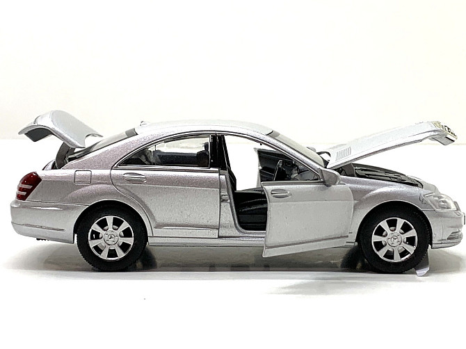 Машина Limo Toy Mercedes S Class інерційна відчиняються двері капот багажник 1:32 Сіра (AS-2705) Чернігів - фото 8