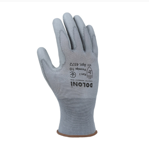 Рукавички 4572 трикотаж поліуретанове покриття неповний облив р.10(XL) сірий ДКГ Житомир - фото 1