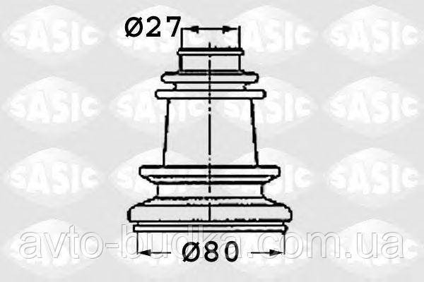 Пильник внутрішнього кулака  на Рено 19 II мотор 1,4 ; 1,8 р. 1992-1995 SASIC (Франція) 4003409 Новий Розділ - фото 1