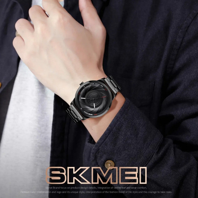 Класичний чоловічий годинник Skmei 9210 Чорні Вінниця - фото 10