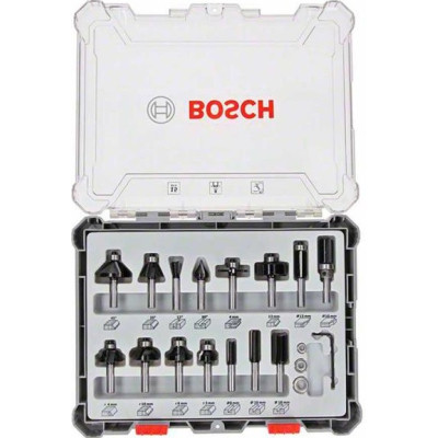 Набір фрез Bosch Professional комбінованих, 8мм, 15шт (2.607.017.472) Вінниця - фото 1