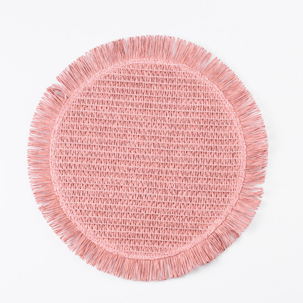 Yiwu Серветка сервірувальна на стіл кругла Ø38 (см) під тарілки Рожева HP-35-7P Коломия - фото 1