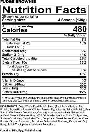 Протеїн Redcon1 MRE Lite 975 г, Fudge Brownie Луцьк