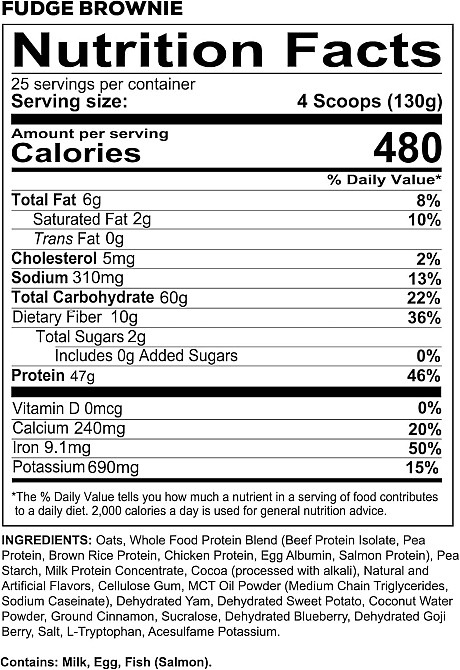 Протеин Redcon1 MRE Lite 975 г, Fudge Brownie Луцк - изображение 2