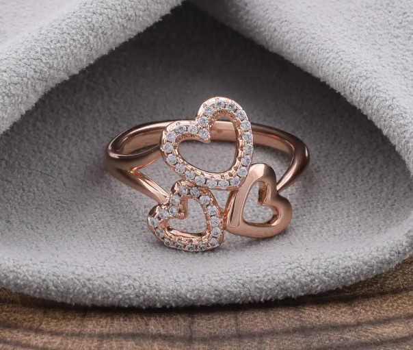 Кольцо Xuping 14038, 20 размер (ширина 15мм), белые фианиты, позолота РО Киев - изображение 1