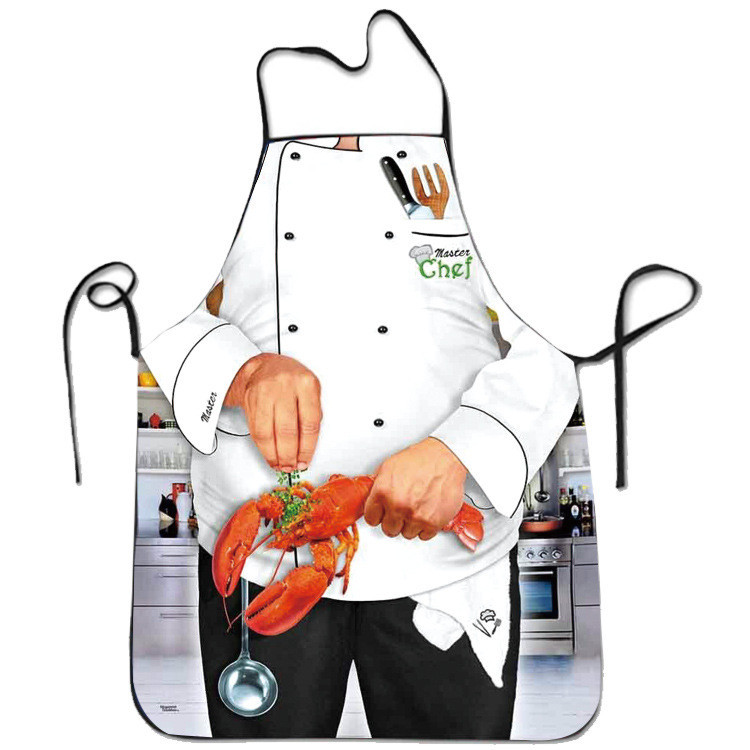 Фартук с приколом повар с раком 75 на 60 см разноцветный Киев - изображение 1