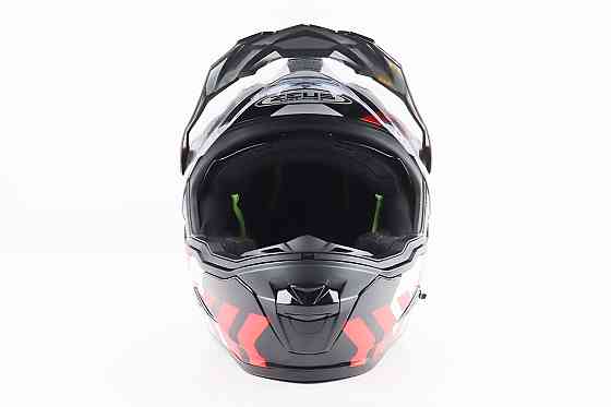 Шолом кросовий/ендуро/АТV SOLID ZS-913 M, ЧОРНИЙ з червоно-білим Киев