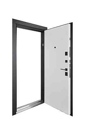 Входная дверь Abwehr Megapolis MG3 Sunset 554 Черная шагрень + Белый супермат 860*2050 мм Киев