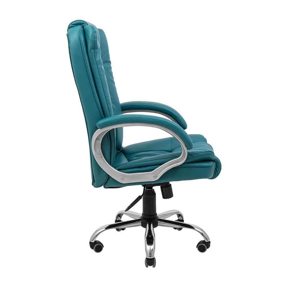 Офисное кресло руководителя Richman California Хром M3 Multiblock Бирюзовый Днепр - изображение 3