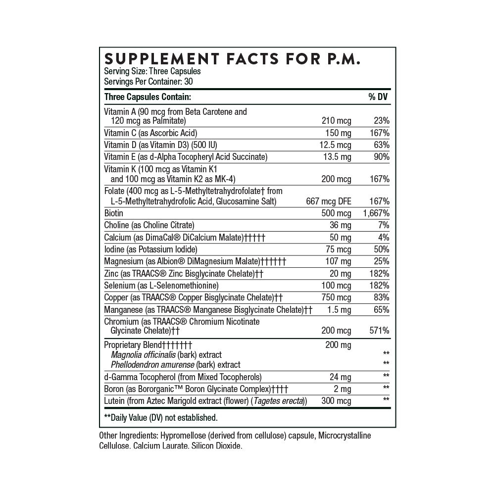 Мультивітаміни Thorne Multi-Vitamin Elite Details 2 бутылки по 90 капс Київ - фото 2
