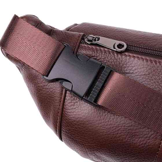 Практичная бананка для мужчин из натуральной кожи Vintage sale_15107 Темно-коричневый Киев