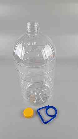 Пластикова пляшка ПЕТ 10 літра Ø 48 прозора з кришкою з ручкою (20 шт.) Харків