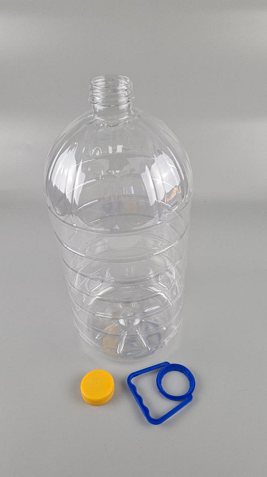 Пластикова пляшка ПЕТ 10 літра Ø 48 прозора з кришкою з ручкою (20 шт.) Харків - фото 1