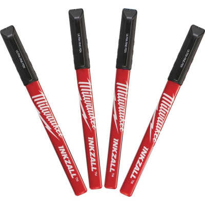 Набір маркерів Milwaukee Fine Tip INKZALL чорний, 4шт (48223164) Вінниця - фото 2