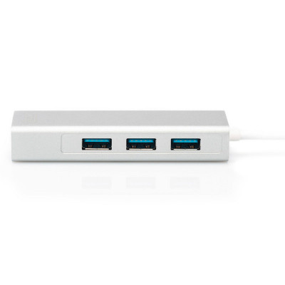 Концентратор Digitus USB-C - USB 3.0 3 Port Hub + Gigabit Ethernet (DA-70255) Вінниця - фото 2