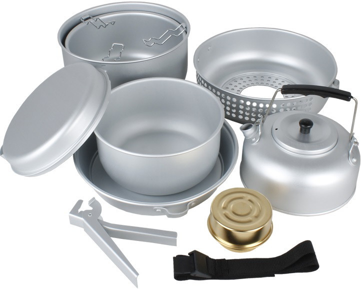 Туристический Набор Посуды с чайником и горелкой на 6 персон Mil-Tec от Sturm (14700500) Алюминий Нововолынск - изображение 1