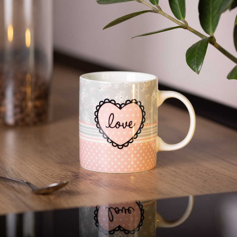 Чашка фарфоровая 400 (мл) для кофе и чая RX-N240143PK Киев - изображение 4