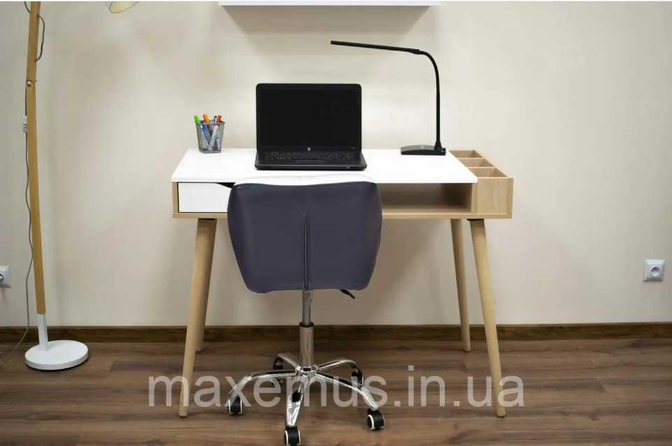 Офисное кресло для работы за компьютером B-531 ортопедическое кресло для дома и офиса чорно белое Мостиска - изображение 8