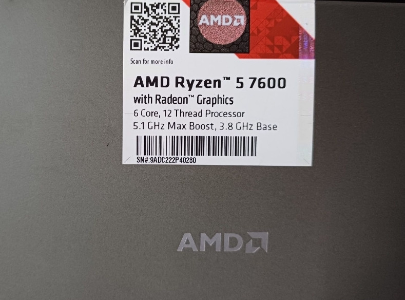 Новый Ryzen 7600 Box. Киев - изображение 2