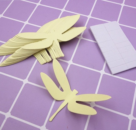 Для стін декор бабки кремові - у наборі 20 штук розміром 7*3,5 см, картон, є 2-х сторонній скотч Київ - фото 1