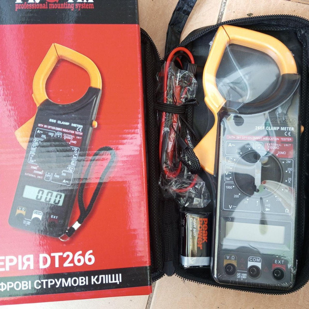 Кліщі струмовимірювальні ProFix DT266F Полтава - фото 1