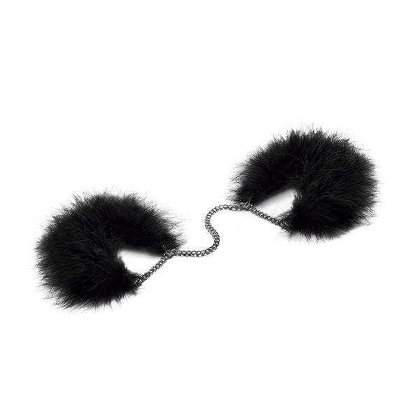 Пухнасті наручники Bijoux Indiscrets Za za zu - feahter handcuffs, пір'яні, подарункова упаковка Sex Aura Київ - фото 1