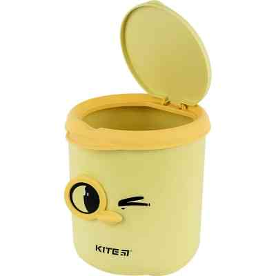 Кошик для паперів Kite Настільний контейнер для сміття, жовтий (K24-011-2) Вінниця