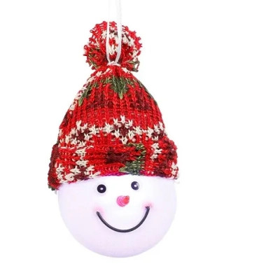 Елочная игрушка Luca Lighting Снеговик 7.5 см Красный (8718861682977REDGREEN) Винница - изображение 1