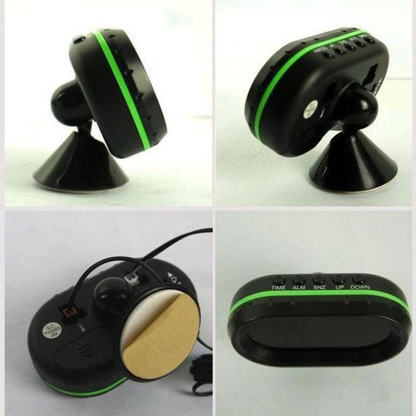 Автомобильные часы VST-7009V подсветка + 2 термометра + вольтметр, питание от аккумулятора авто 12В-24В GP-95 Львов - изображение 3