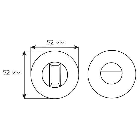 RDA Накладка WC-50 мат чорний вж Київ